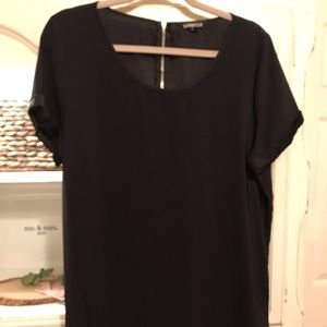 Black express dress top. Zipper on upper back